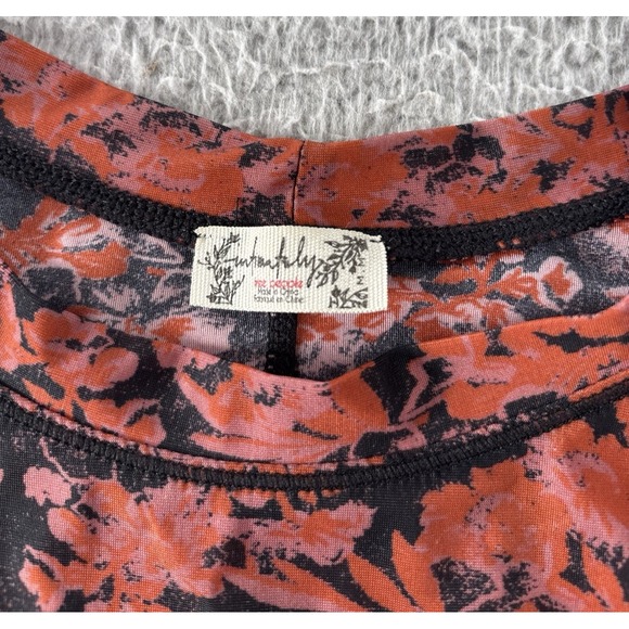 Intimately Free People Walk This Way Top Womens‎ Medium Floral Printed Sheer - Picture 2 of 10